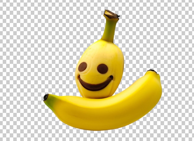 Banana on transparent background