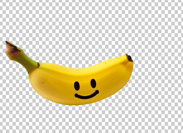 PSD banana on transparent background