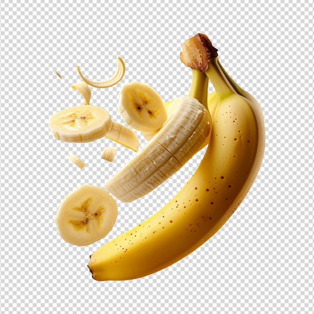 bananen met geïsoleerde slide