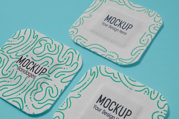 PSD band aid mockup design