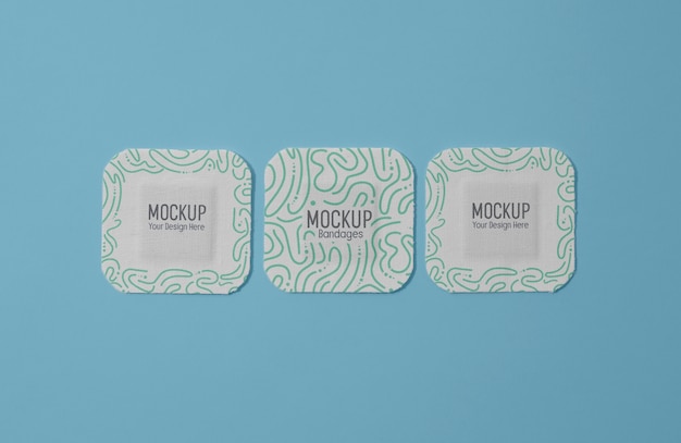 band aid mockup design