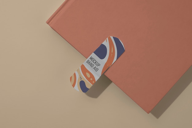 PSD band aid mockup design