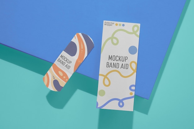 PSD band aid mockup design