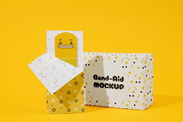 PSD band aid mockup design