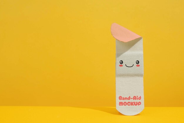 PSD band aid mockup design