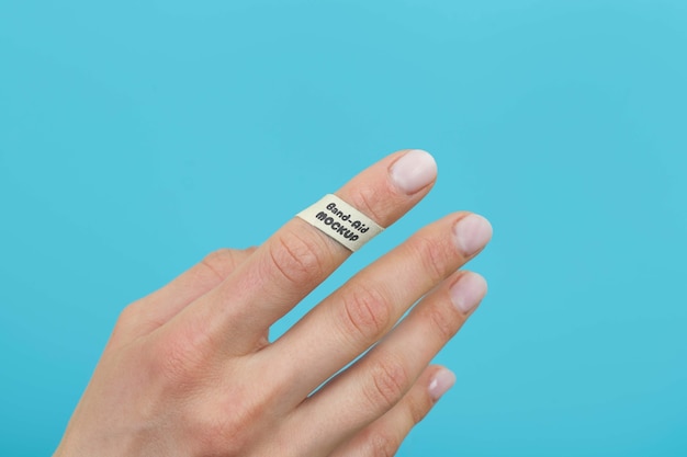 PSD band aid mockup design