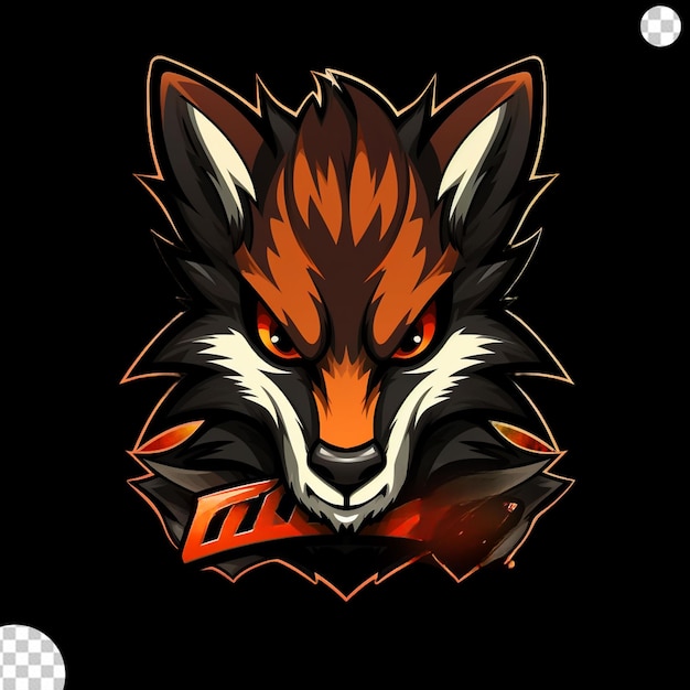 PSD bandicoot mascot logo png przezroczyste