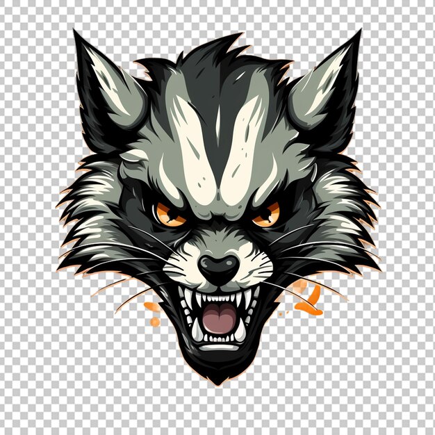 PSD logo della mascotte bandicoot