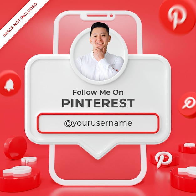 Baner Profilu Na Pinterest 3d Kompozycja Renderowania