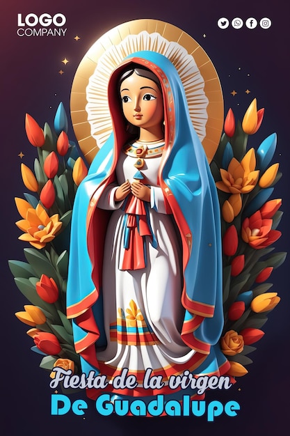 PSD baner psd diadela virgende guadalupe