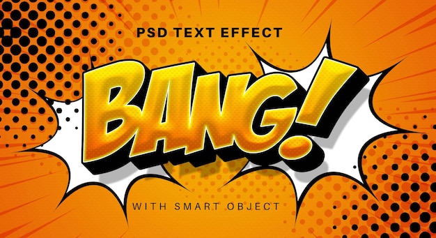 Bang comic text effect