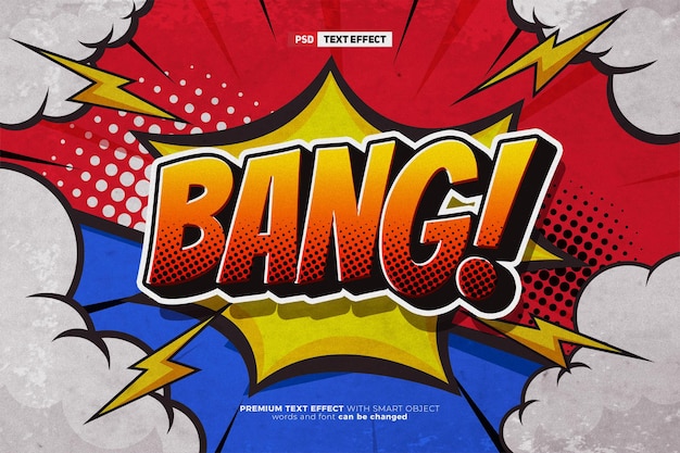 Эффект комиксов Bang Text