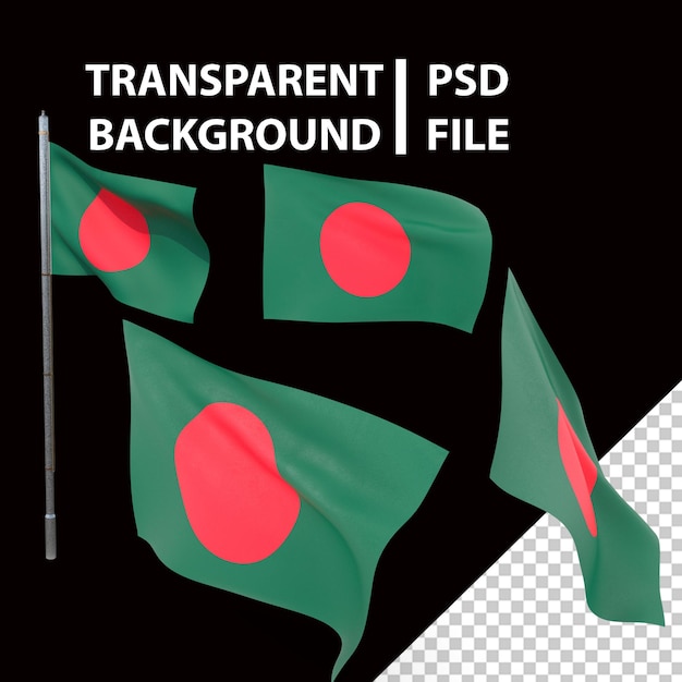 PSD 방글라데시 국기 png