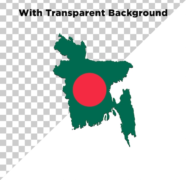 bangladesh map png psg isolated on transparent background
