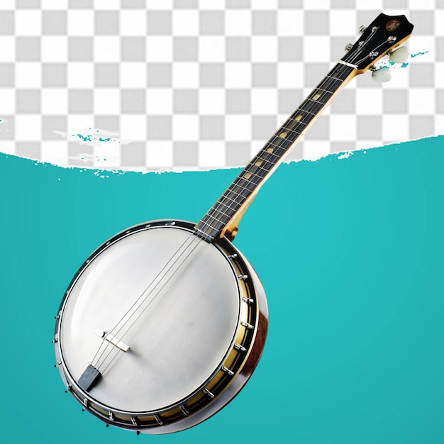 PSD banjo geïsoleerd op een doorzichtige achtergrond