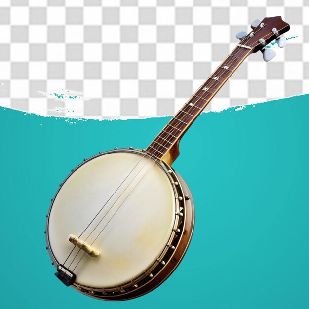 PSD banjo isolated on transparent background