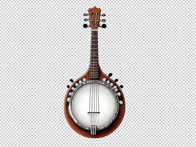 PSD banjo on transparent background