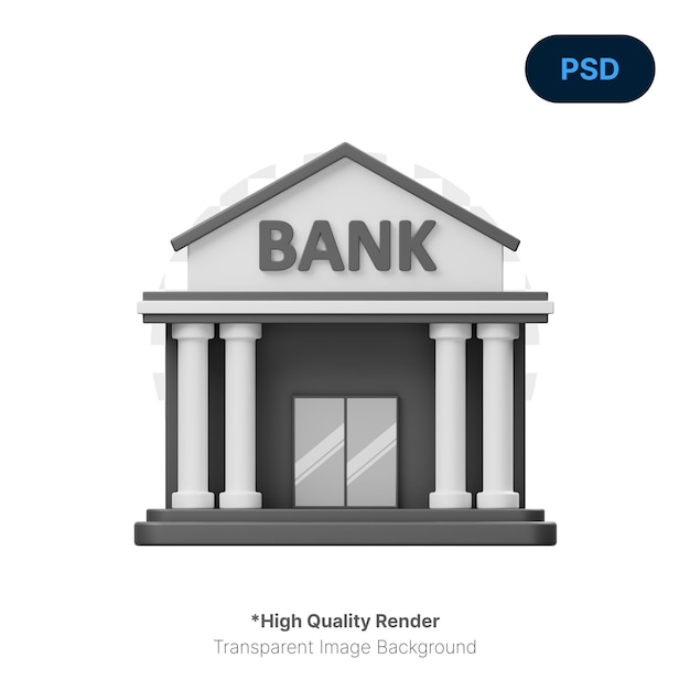 Bank 3D Icon