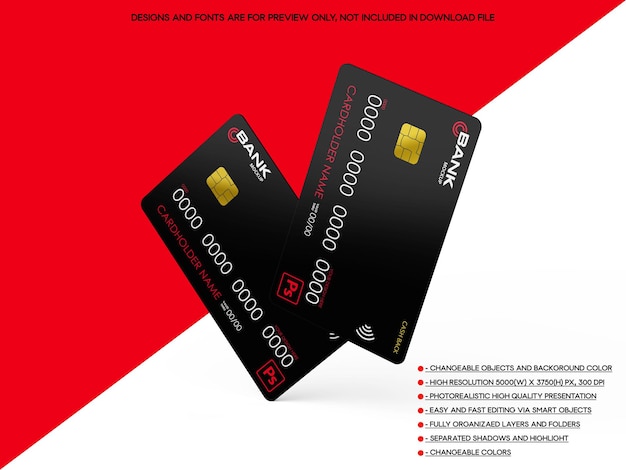 Bank Card Mockup N8