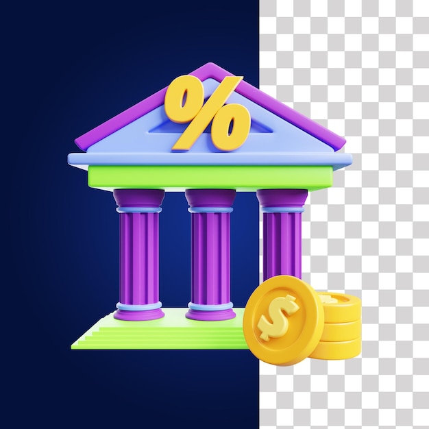 Bank deposit 3d icon 2