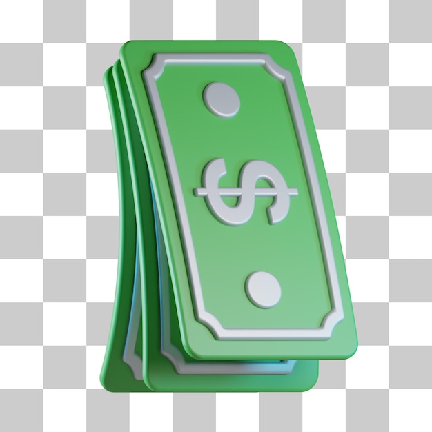 Bankbiljet 3d pictogram