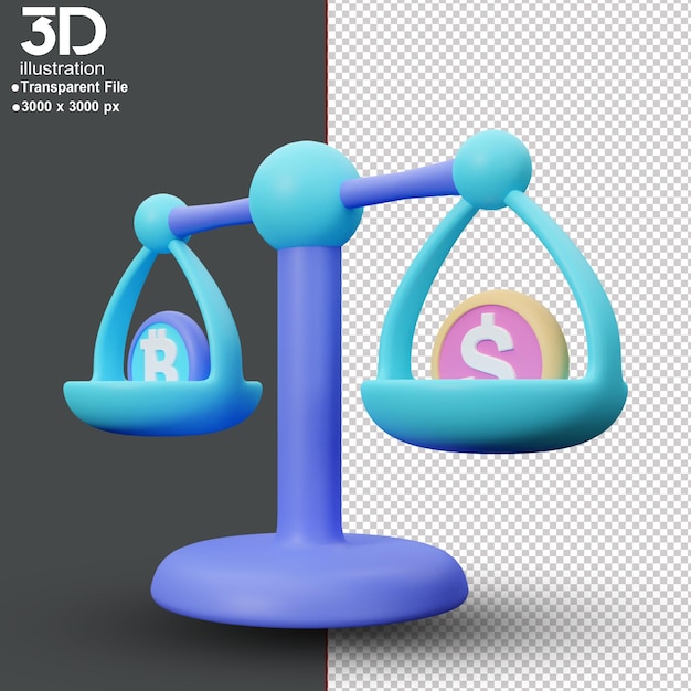 PSD 은행 3d 아이콘 돈 규모 고해상도 png