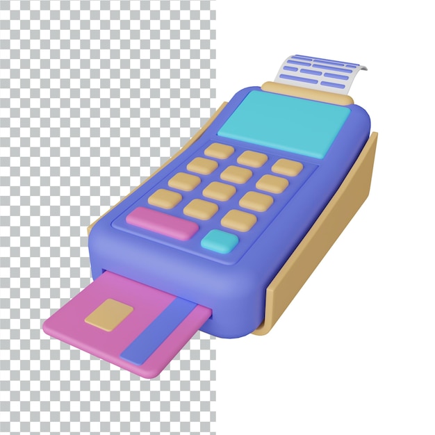 PSD banking 3d icon set rendering design illustration