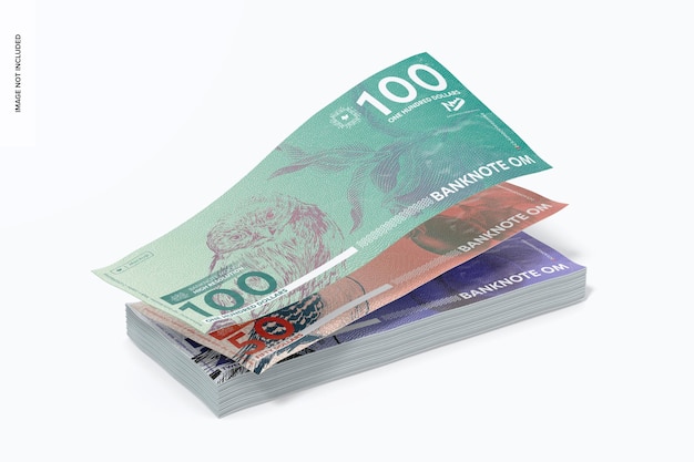 Banknotes Mockup, Falling