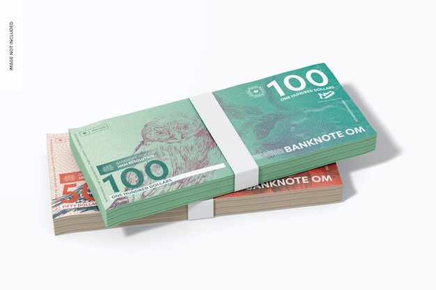 PSD banknotes mockup