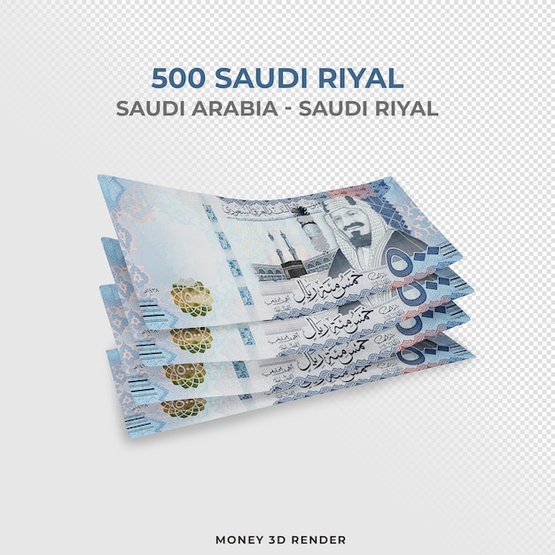 PSD banknoty 500 riali arabii saudyjskiej