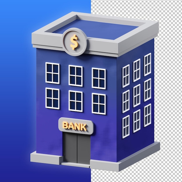 PSD bankowa ilustracja 3d