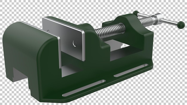 PSD bankschroef geïsoleerd op transparante achtergrond 3d-rendering illustratie