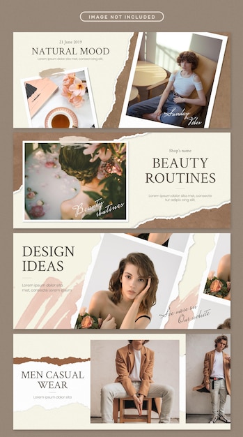PSD banner in beauty theme