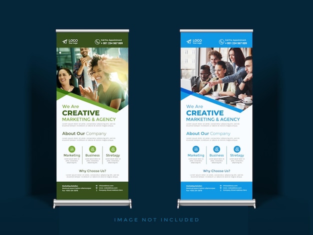 A banner for a company called creative marketing marketing and agency