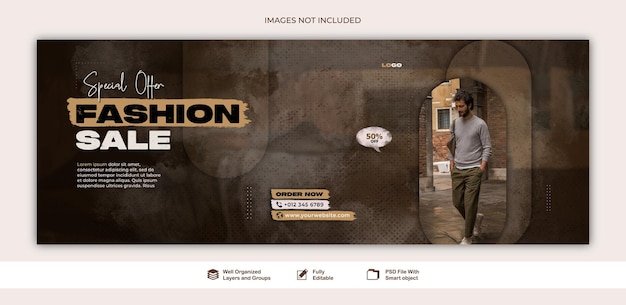 PSD banner fashion new collection fashion sale fashion agency social media web post banner template psd