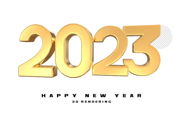 banner happy new year 2023 3d render