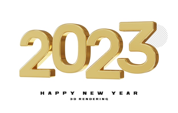 PSD banner felice anno nuovo 2023 3d render