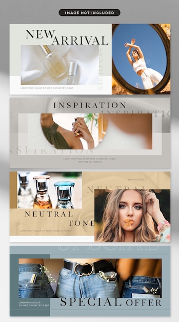 Banner in cosmetica en mode-thema