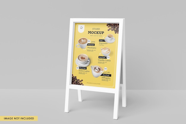 Banner-mockup staan