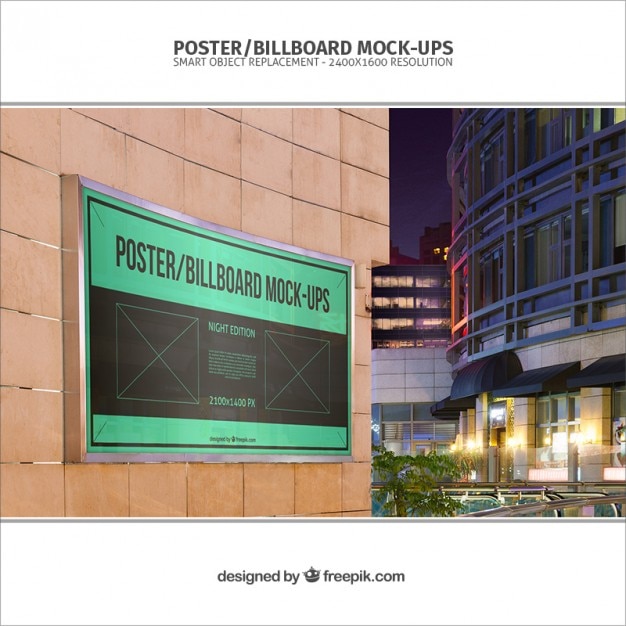 PSD banner mockup template