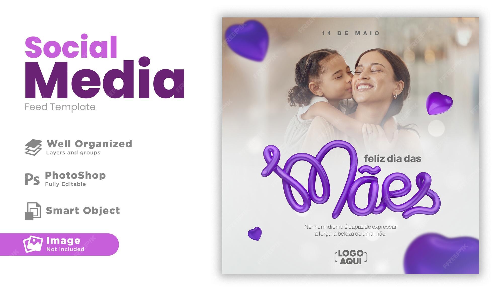 Premium PSD Banner mothers day in brazil 3d render