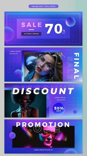 PSD banner a tema neon