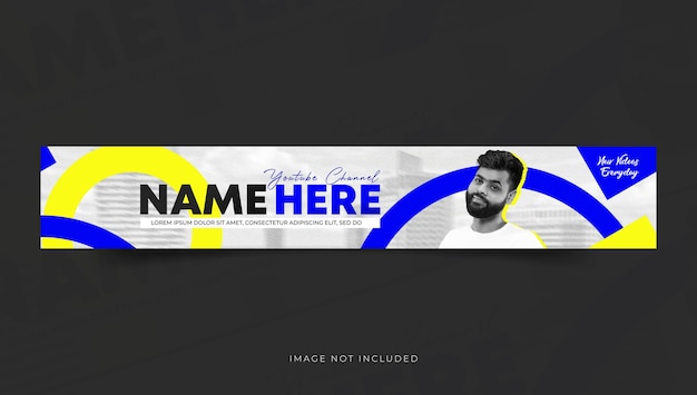 Banner- of omslagontwerp van YouTube-kanaal