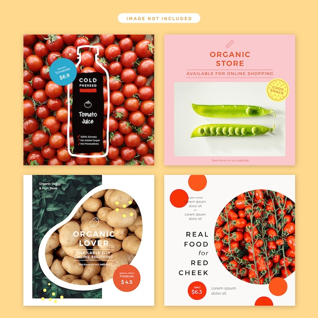 PSD banner in organic products theme