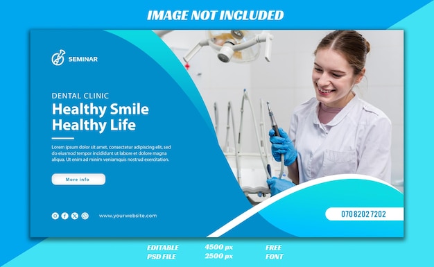 Banner sjabloon van medische gezondheidszorg voor Social Media Post