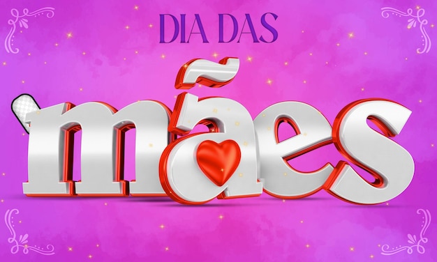 PSD banner social media felice giornata delle madri dia das maes in brasile