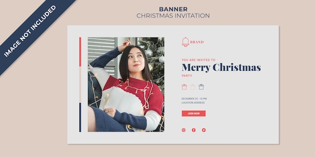 크리스마스 초대 배너 서식 파일