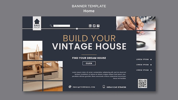 Banner template for finding the perfect home