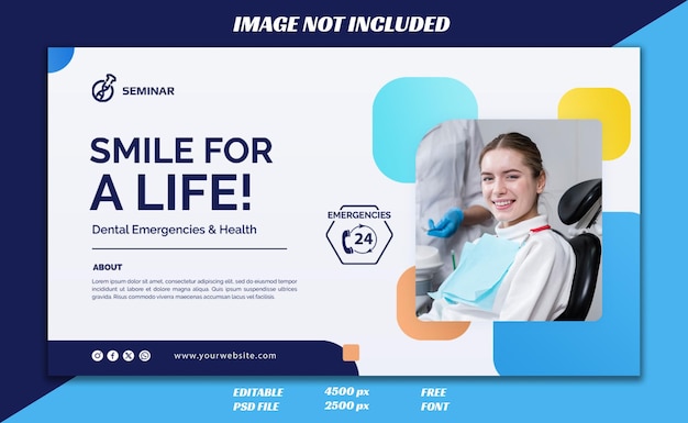 Banner template of medical health care for Social Media Post