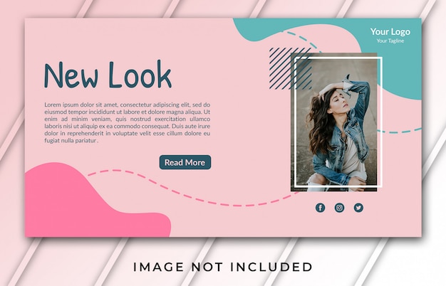 PSD banner template for new look